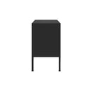 Tv Cabinet Black 105 X 35 X 50 Cm Steel