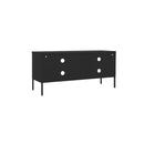 Tv Cabinet Black 105 X 35 X 50 Cm Steel