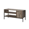 Tv Cabinet Entertainment Unit Stand Storage Wood Industrial Rustic