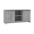 Tv Cabinet Grey Sonoma Chipboard Minimalist Design