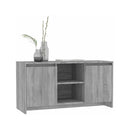 Tv Cabinet Grey Sonoma Chipboard Minimalist Design