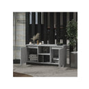 Tv Cabinet Grey Sonoma Chipboard Minimalist Design