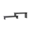 Tv Cabinet High Gloss Grey 180 X 30 X 43 Cm Chipboard