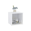 Tv Cabinet High Gloss White 37 X 35 X 37 Cm Engineered Wood