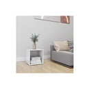Tv Cabinet High Gloss White 37 X 35 X 37 Cm Engineered Wood