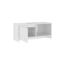 Tv Cabinet High Gloss White 90 X 35 X 40 Cm Engineered Wood