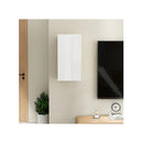 Hanging Tv Cabinet High Gloss White Chipboard