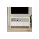 Tv Cabinet High Gloss White Engineered Wood