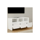 Tv Cabinet High Gloss White Engineered Wood