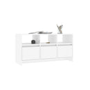Tv Cabinet High Gloss White Engineered Wood
