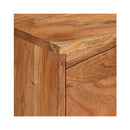Tv Cabinet Honey Brown And Grey Solid Wood Acacia