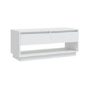 Tv Cabinet White 102 X 41 X 44 Cm Chipboard