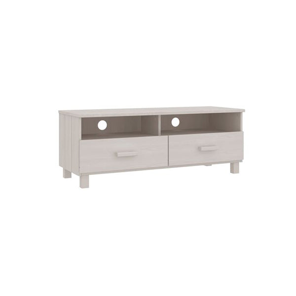 Tv Cabinet White 106 X 40 X 40 Cm Solid Wood Pine