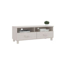 Tv Cabinet White 106 X 40 X 40 Cm Solid Wood Pine