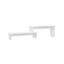 Tv Cabinet White 180 X 30 X 43 Cm Chipboard