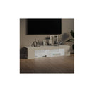 Tv Cabinet With Led Lights White 135 X 39 X 30 Cm
