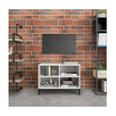 Tv Cabinet With Metal Legs High Gloss White