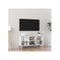 Tv Cabinet With Solid Wood Legs High Gloss White
