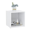 Tv Cabinets 2 Pcs High Gloss White 37 X 35 X 37 Cm Chipboard