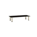 Tv Stand Black Tempered Glass 80 X 3 5X 17 Cm