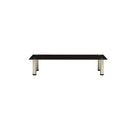 Tv Stand Black Tempered Glass 80 X 3 5X 17 Cm