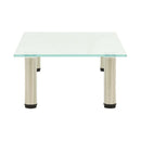 Tv Stand Frosted 60 X 35 X 17 Cm Tempered Glass