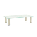 Tv Stand Frosted 60 X 35 X 17 Cm Tempered Glass