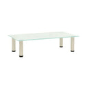 Tv Stand Frosted 60 X 35 X 17 Cm Tempered Glass