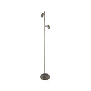 Twin Adjustable Antique Brass Floor Lamp