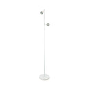 Twin Adjustable White Floor Lamp
