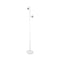Twin Adjustable White Floor Lamp