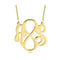 Two Initials Infinity Necklace