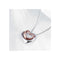 Two Tone Cut Out Heart Necklace
