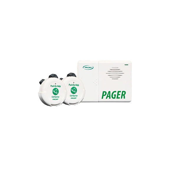 Two Call Buttons and Pager Kit for the Elderly