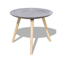 Two Piece Coffee Table Set 55 Cm And 44 Cm Concrete Grey