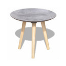 Two Piece Coffee Table Set 55 Cm And 44 Cm Concrete Grey