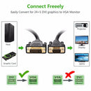 UGREEN DVI (24+5) Male To VGA Male Cable 1.5 M - Black