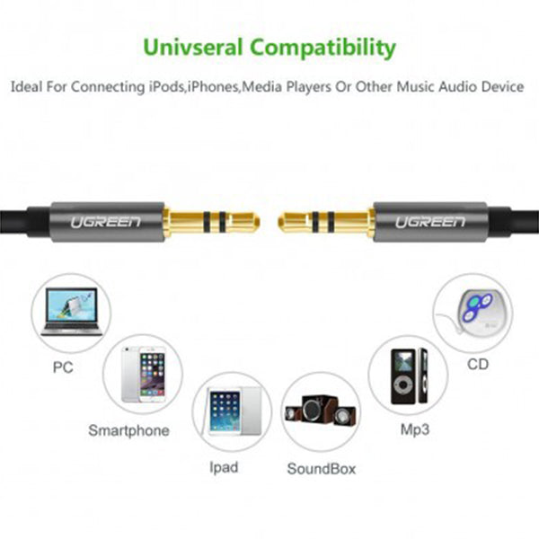 UGreen 3.5 Mm Male To Male Audio Cable 1 M