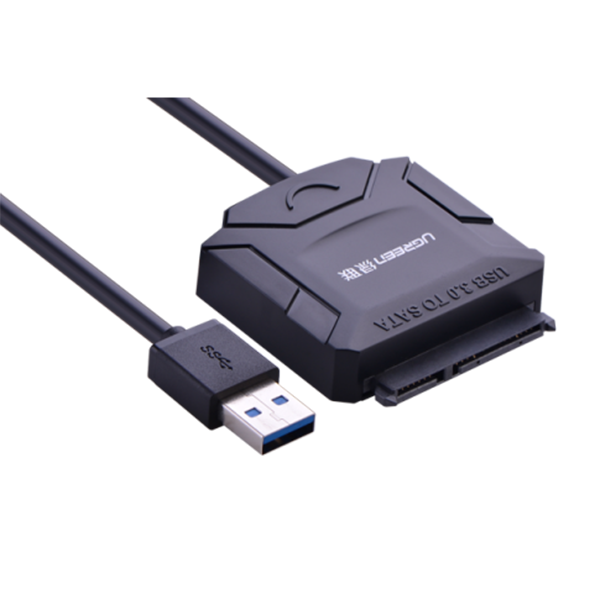 UGreen USB 3.0 To SATA Converter Cable With 12V 2A Power Adapter