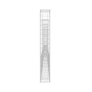 U Shape Gabion Basket With 5 Posts Iron 500 X 20 X 150 Cm