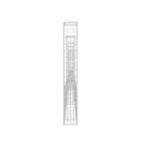 U Shape Gabion Basket With 6 Posts Iron 620 X 20 X 150 Cm