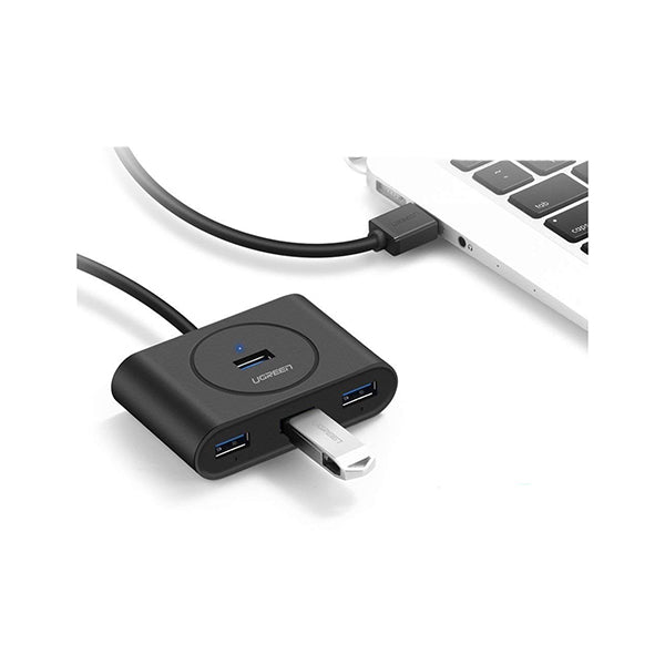 Ugreen Usb 3 4 Ports Hub Black 50 Cm