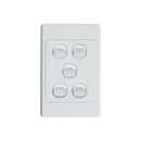 Ultima 5 Gang Switch 250V 16Ax Vertical Pack