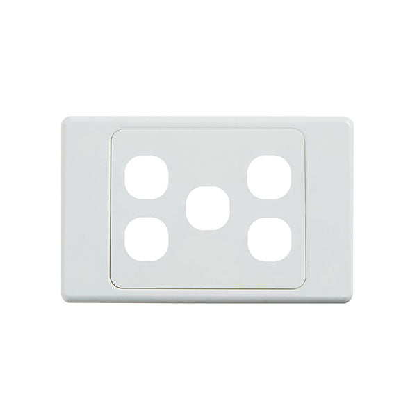 Ultima 5 Gang Switch Cover White