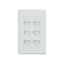 Ultima 6 Gang Switch 250V 16Ax Vertical