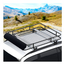 Universal Car Roof Rack Basket Luggage Carrier Steel Vehicle 123Cm