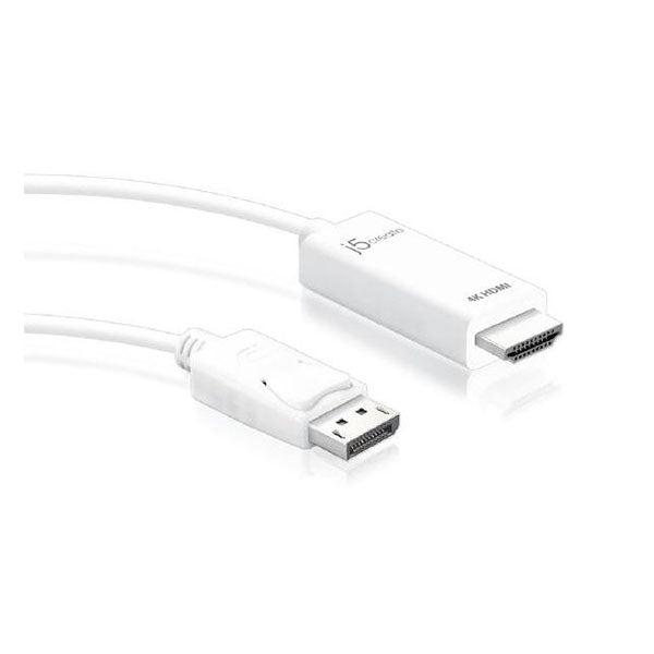 J5create JDC158 4K HDMI to DisplayPort DP 1.8m Cable