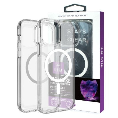 Ultimake Shockproof Transparent Magsafe Cover Case for iPhone 15 Plus Transparent