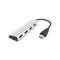 Portable Slim 4-Port USB 3.0 Hub (No Power)