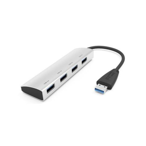 Portable Slim 4-Port USB 3.0 Hub (No Power)